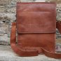 10" Stylish Pure Leather Messenger Bag, Brown Laptop Corporate Office Bags #196