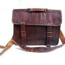 Genuine Leather Laptop Satchel Messenger Bag for Upto 14" Laptop / Macbook #D468