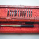 Rare Old Calligraphy Dip Pen Vintage Holder Lot Nibs Wood Box Painting #956