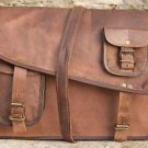 14" Stylish Pure Leather Messenger Bag, Brown Laptop Corporate Office Bags #190