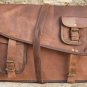 14" Stylish Pure Leather Messenger Bag, Brown Laptop Corporate Office Bags #190