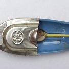 Metal Toy Boat From India, New Working Boat Vintage Put Put Blue Tin Boat #1564