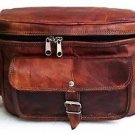 Genuine Leather Big Camera DSLR Padded Digital Camera Bag Sony Nikon Canon #D460