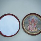 Old Original Brass Box Gattaji with Miniature Painting Hindu God Ganesha #1088