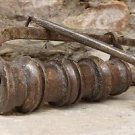 Large Lock Vintage Antique Old Hand Crafted Iron Push System Rare Lock #1650