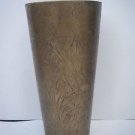 Original Vintage Indian Brass Hand Crafted Engraved Lassi / Water Glass #1084
