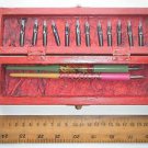 Rare Old Calligraphy Dip Pen Vintage Holder Lot Nibs Wood Box Painting #953