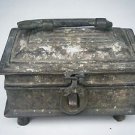 Original Old Brass Box, Vintage Chapati Box, Collectible Rich Patina Rare #639