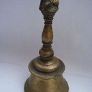 Temple Old Brass Nandi Figure Bell, Rare Collectible Artifact from India #1207
