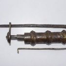 Large Lock Vintage Antique Old Hand Crafted Iron Push System Rare Lock #1656