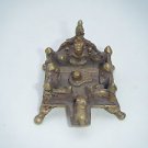 Original Brass very Old Tantric Figure Ganesha Shiva Lingam very Rare #1074