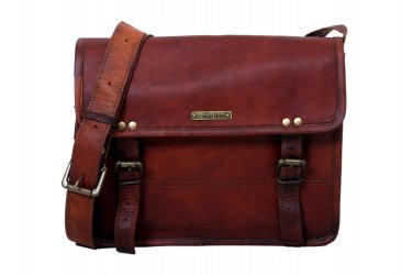 Handmade Natural Leather Satchel Bag