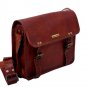 Handmade Natural Leather Satchel Bag