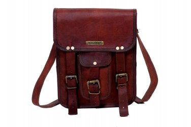 Handmade Vintage Leather Cross Body Bag