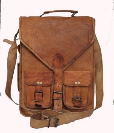 Handmade Natural Leather Satchel Bag