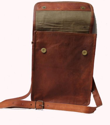 Handmade Natural Leather Satchel Bag