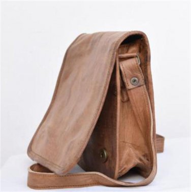 Handmade Natural Leather Cross Body Bag