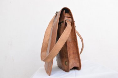 Handmade Natural Leather Satchel Bag
