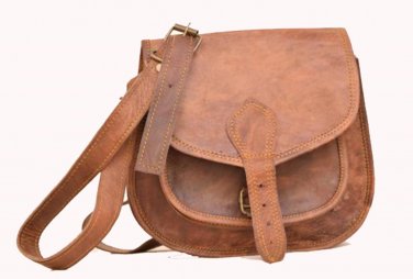Handmade Natural Leather Satchel Bag