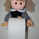 Girl Doll Toilet Tissue Paper Holder Bathroom home decor