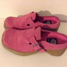 Yellow Box Women Leather Suede Pink Clogs Slides Heels Size 8