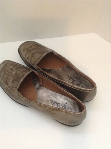 Life Stride Dare Women's Pewter Metallic Loafer SZ 6.5 M  Loafer Shoes