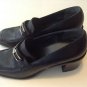 NINE WEST SHOES BLACK LEATHER CASUAL LOAFERS WOMEN'S SZ 8M