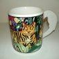 Vitromaster Rain Forest Mug  Sue Zipkin 1993 Parrot Multi-Color