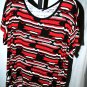 2 x GAP Mixed Print Tribal Multi-Color Top Blouse XSMALL Short Sleeves