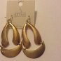 Gold Dangling Fashion Earrings Pierced 3"
