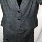 AGB Gray  2 Piece Matching Outfit Top And Pleated Skirt Set Sz 8
