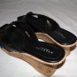 Reaction Kenneth Cole  Black Cork Sandals 7.5 M