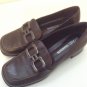 MICHAEL SHANNON Brown Leather Loafers Buckles  6M