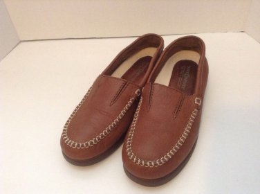 SOFTSPOTS BROWN LEATHER LOAFERS  SLIP-ON SHOES MOCCASINS WOMENS 6M