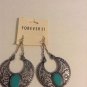 Forever 21 Dangling Turquoise and silver earrings