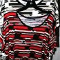 2 x GAP Mixed Print Tribal Multi-Color Top Blouse XSMALL Short Sleeves Casual