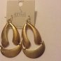 Gold Dangling Fashion Earrings Pierced 3" Beautiful