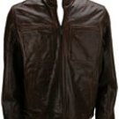 BOMBER LEATHER JACKET