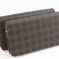 Men's wallet,long damier mens purse,business bag,copper ziper closure wallet