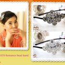 Black/White Swarovski crystal head accessories