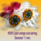 Light orange cute earring.