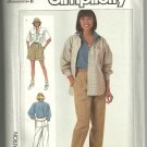 SIMPLICITY Pattern Ladies pants, shorts, loose-fitting shirt size 6 & 8  PA41