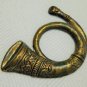Patina Brass Horn Stamping PC14