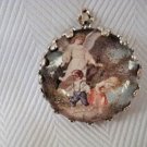 Guardian angel vintage art print image charm cabochon diy jewelry making