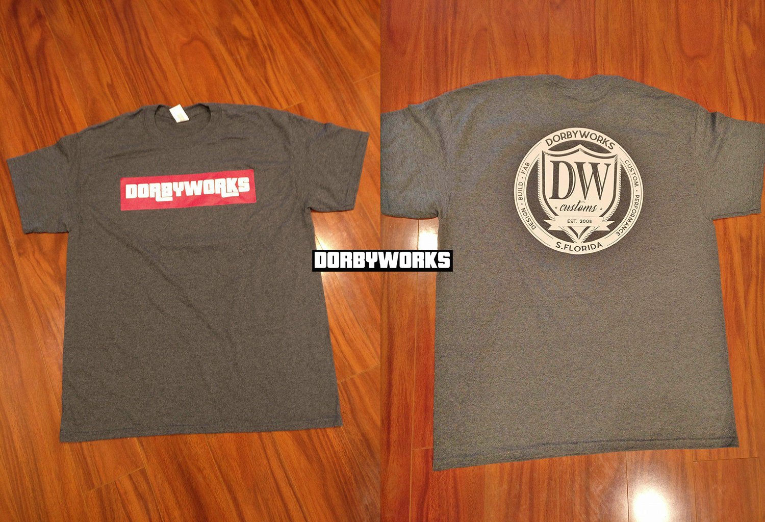 Dorbyworks tshirt Heather grey - size m - 2xl