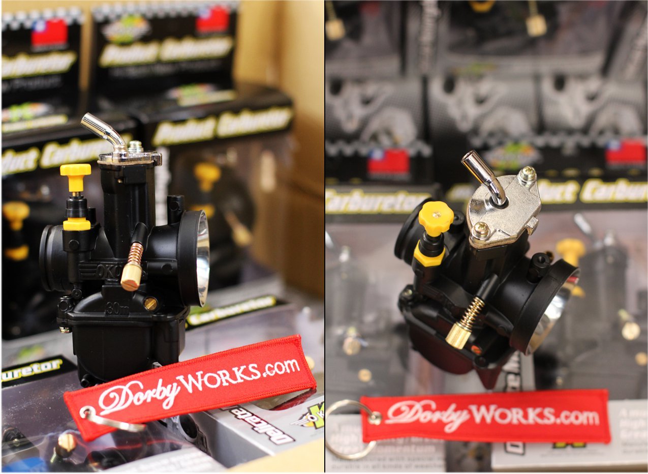 OKO 30mm carburetor POLISHED Dorbyworks custom REAL TAIWAN + jet kit