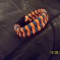 Orange  and Blue 550 Paracord Fishtail Bracelet