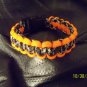 0range with Black White Mix Cobra Paracord Bracelet