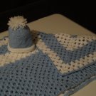 Blue/white Hat and Blanket