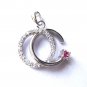925 Sterling Silver "OC" Script PENDANT